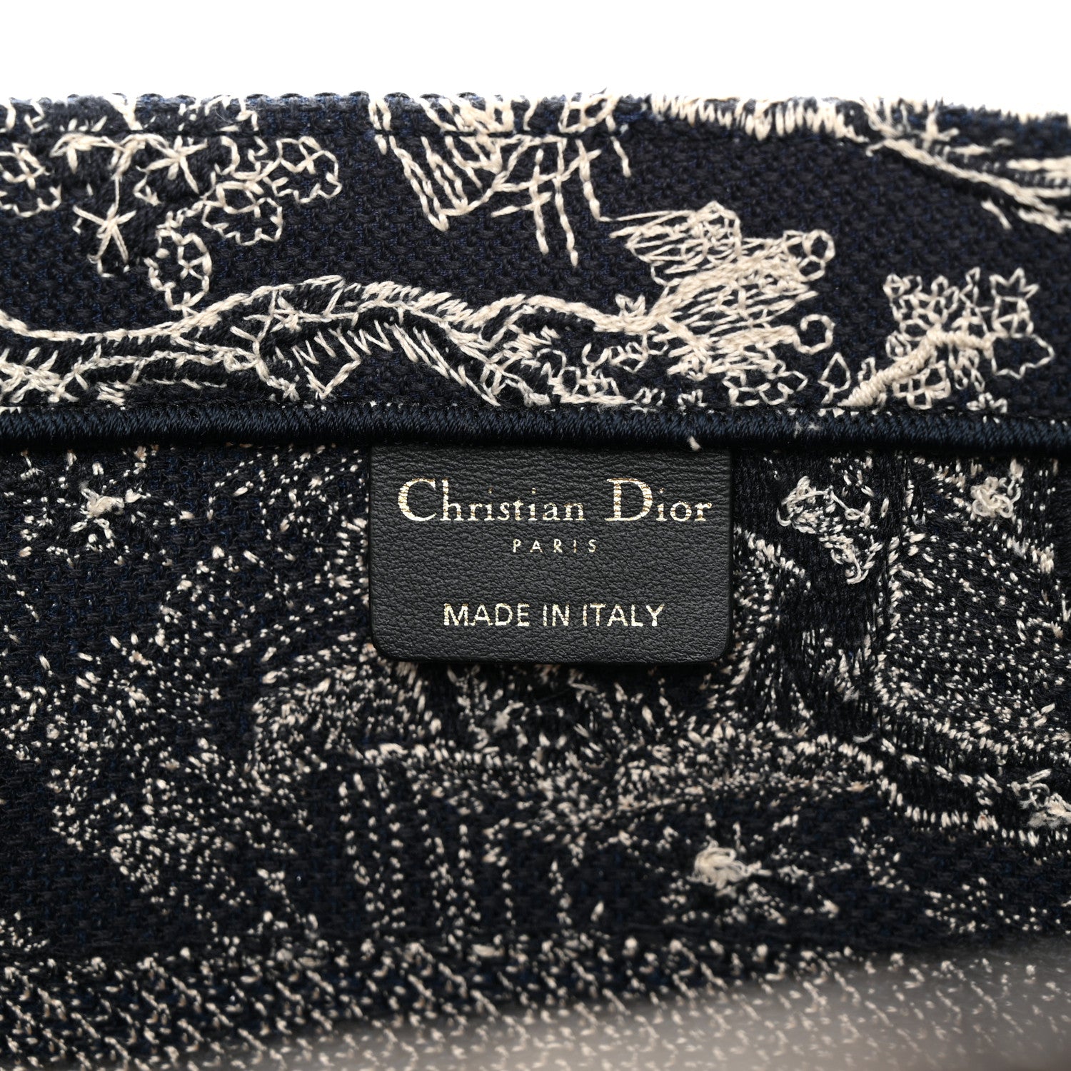 Christian Dior Canvas Embroidered Medium Dioriviera Toile De Jouy Reverse Book Tote Blue 6 of 15