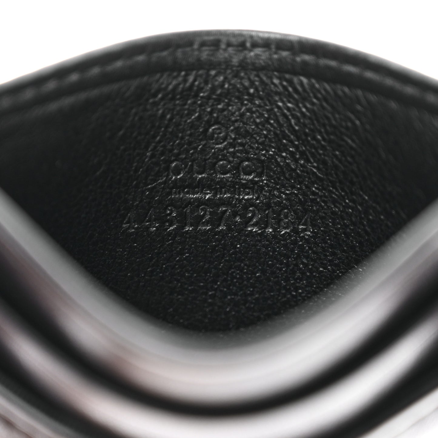 Calfskin Matelasse GG Marmont Card Holder Black