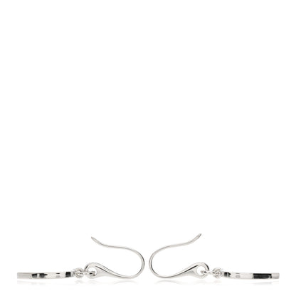 Gucci Sterling Silver Trademark Heart Drop Earrings 3 of 4