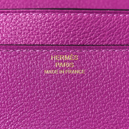 Hermes Evercolor Constance Long Wallet Anemone 7 of 10