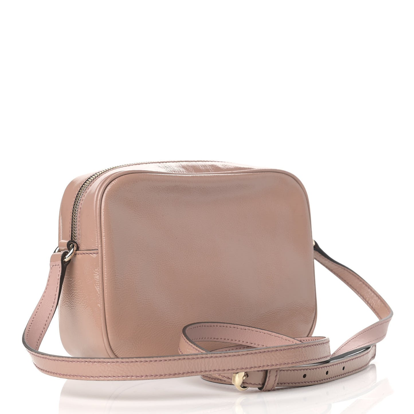 Vernice Naplack Small Soho Disco Bag Dark Cipria