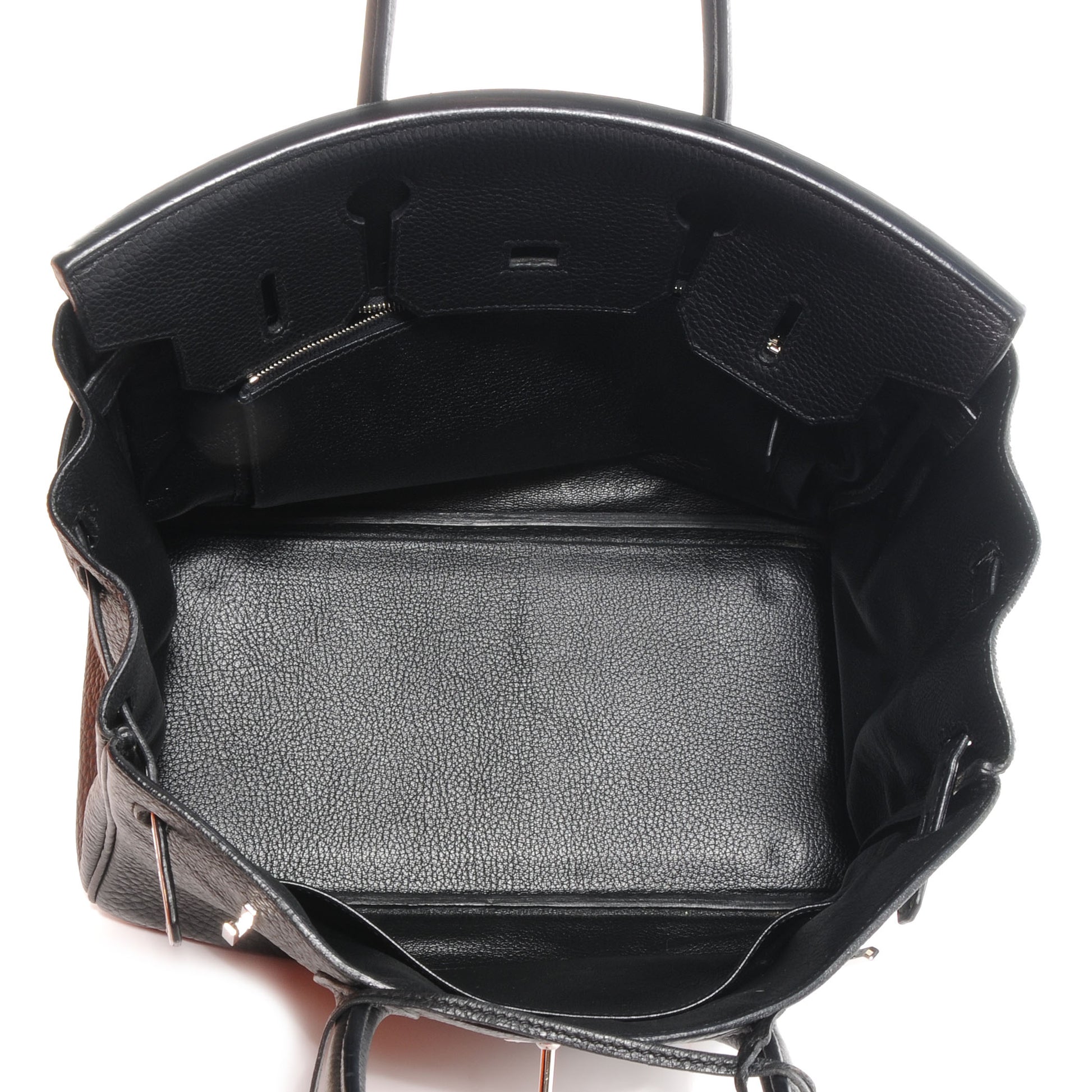 Hermes Taurillon Clemence Birkin 25 Black 6 of 8