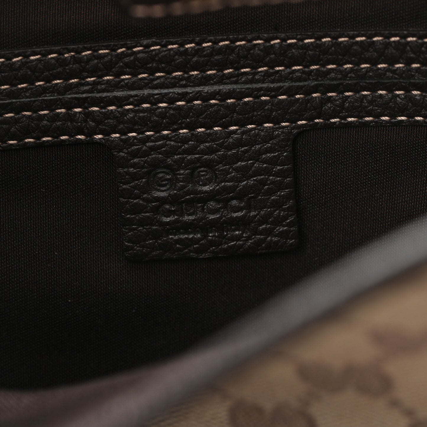 Crystal Monogram Medium Abbey Shoulder Bag Dark Brown