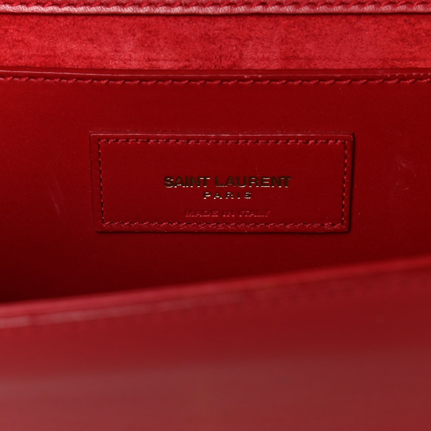 Smooth Calfskin Medium Classic Monogram Kate Tassel Satchel New Red