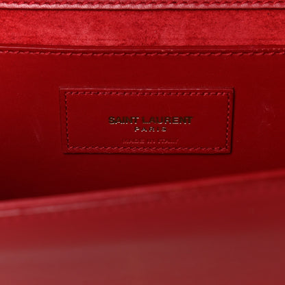 Saint Laurent Smooth Calfskin Medium Classic Monogram Kate Tassel Satchel New Red 5 of 12