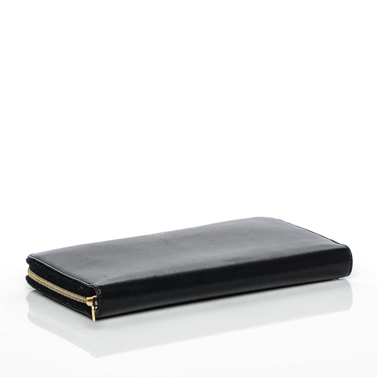 Celine Lambskin Large Zip Around Multifunction Wallet Black 4 of 6