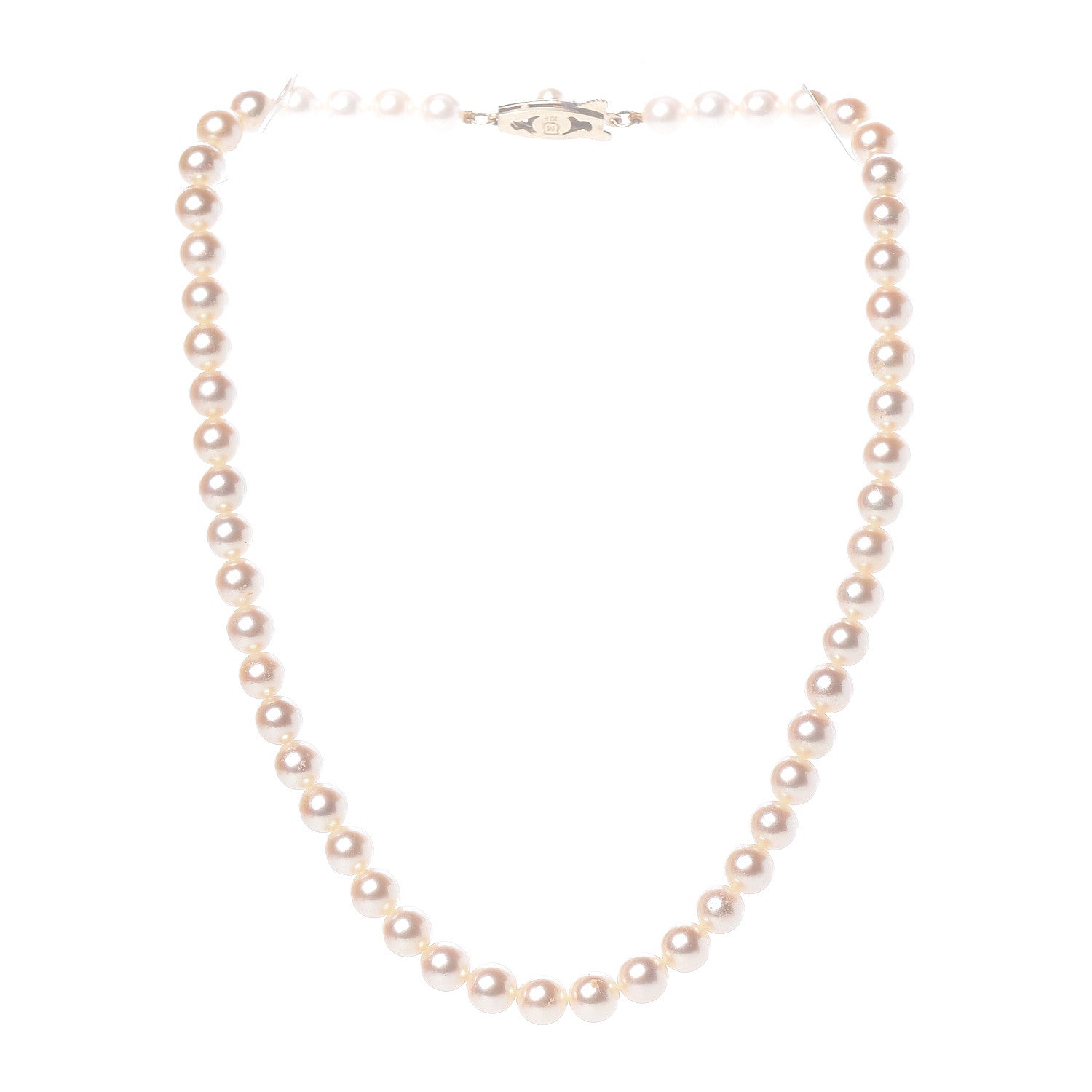 Mikimoto 14K Yellow Akoya Pearl 6.5-7mm Strand Necklace 3 of 4