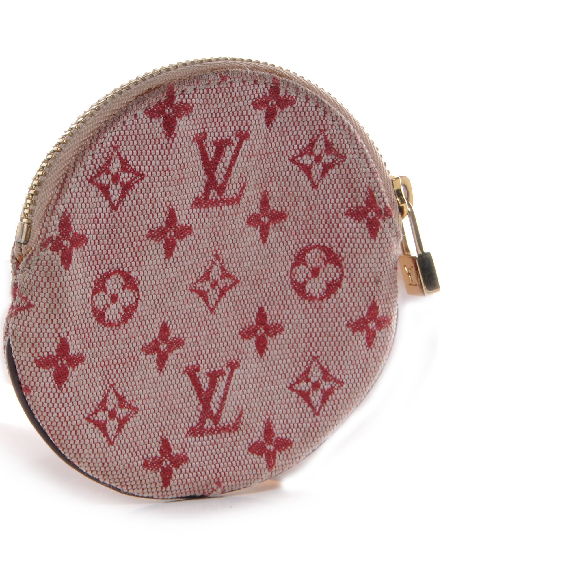 Louis Vuitton Mini Monogram Round Coin Purse Cherry 3 of 7