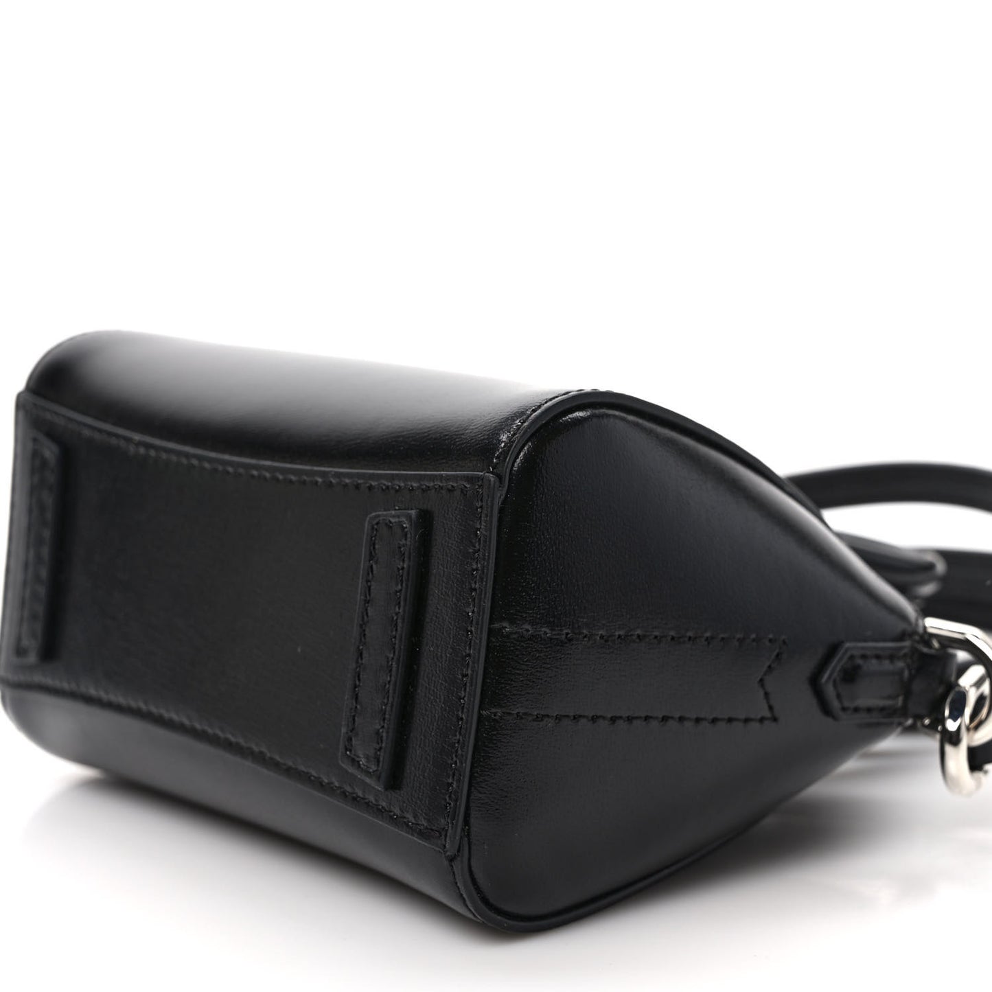 Shiny Lord Calfskin Micro Antigona Black