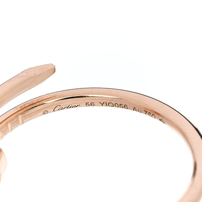 Cartier 18K Pink Gold Small Juste Un Clou Ring 56 7.5 5 of 5