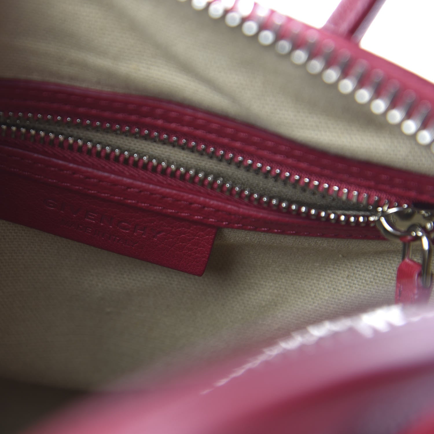 Givenchy Sugar Goatskin Mini Antigona Raspberry 8 of 10