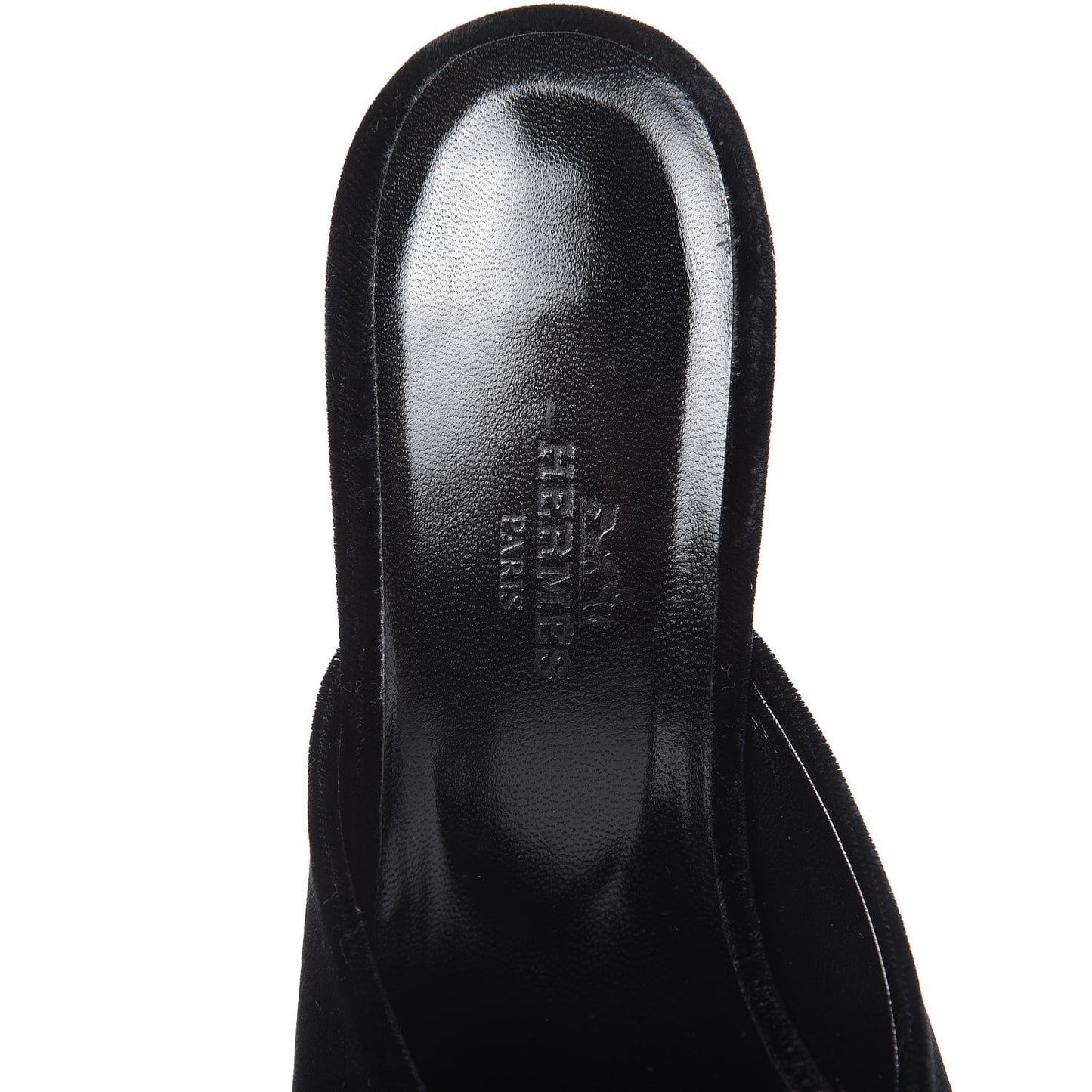 Velvet Victoria Mule 37 Black