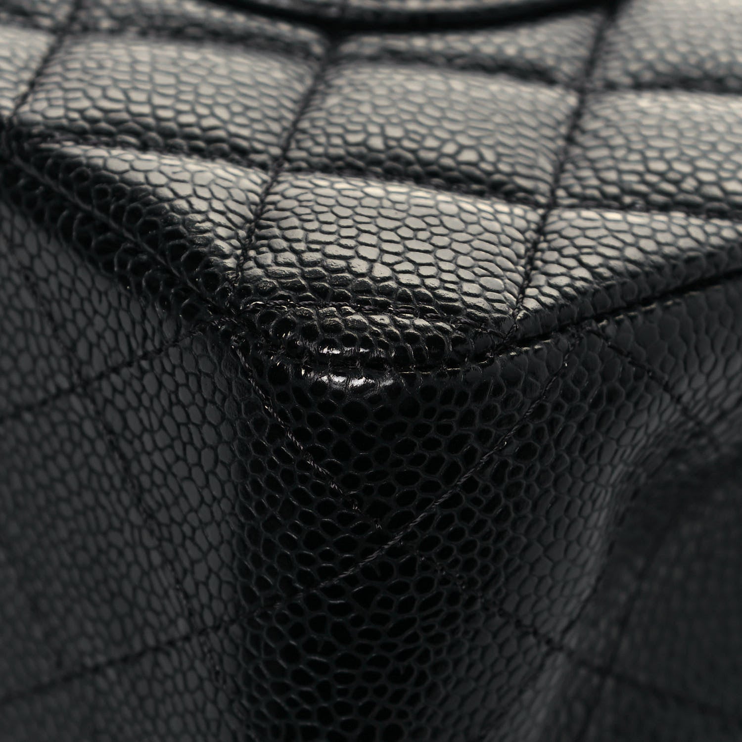 Chanel Caviar Quilted Medium Double Flap Black 12 of 14
