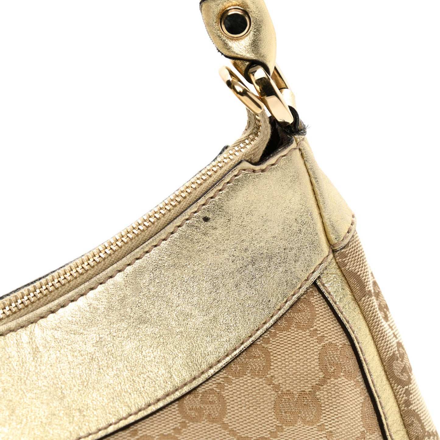 Monogram Large D Gold Hobo Gold
