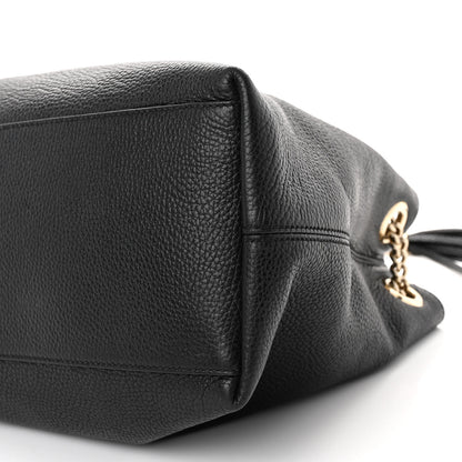 Gucci Pebbled Calfskin Medium Soho Chain Shoulder Bag Black 10 of 10