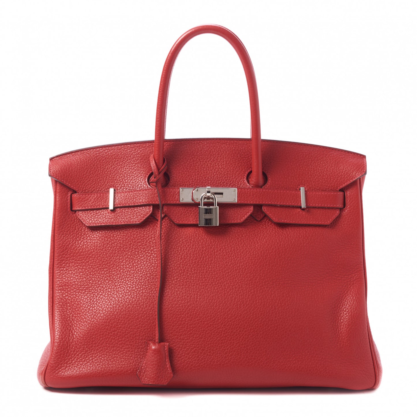 Taurillon Clemence Birkin 30 Rouge Casaque
