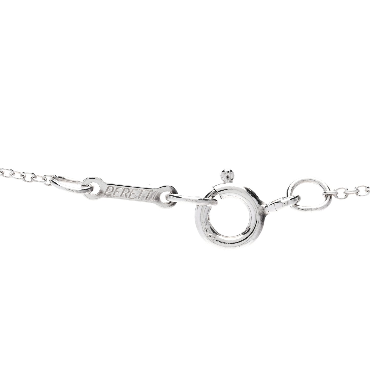 Sterling Silver 11mm Elsa Peretti Bean Pendant Necklace