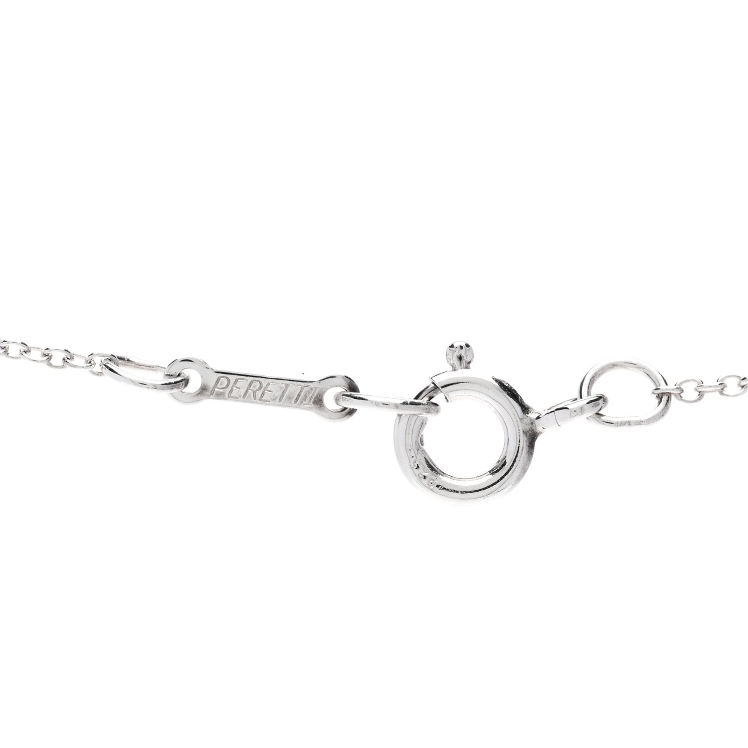 Tiffany Sterling Silver 11mm Elsa Peretti Bean Pendant Necklace 5 of 5