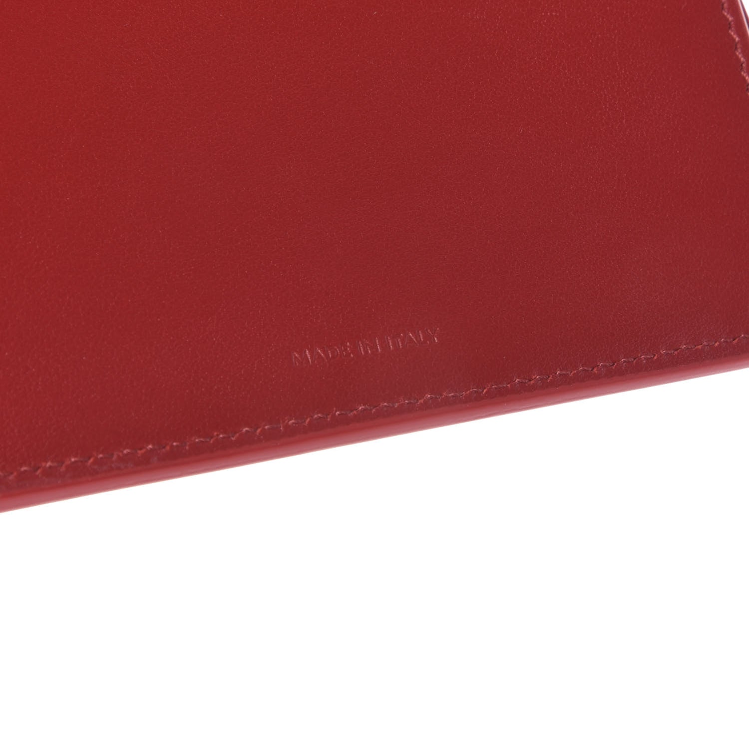 Celine Grained Calfskin Medium Multifunction Strap Wallet Coquelicot 6 of 7