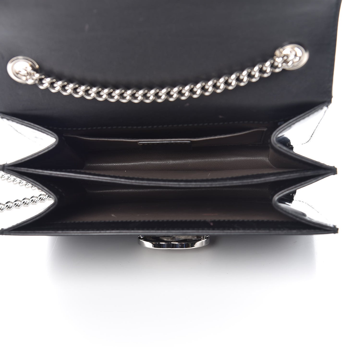 Shade Lux Calfskin Small Interlocking G Shoulder Bag Black