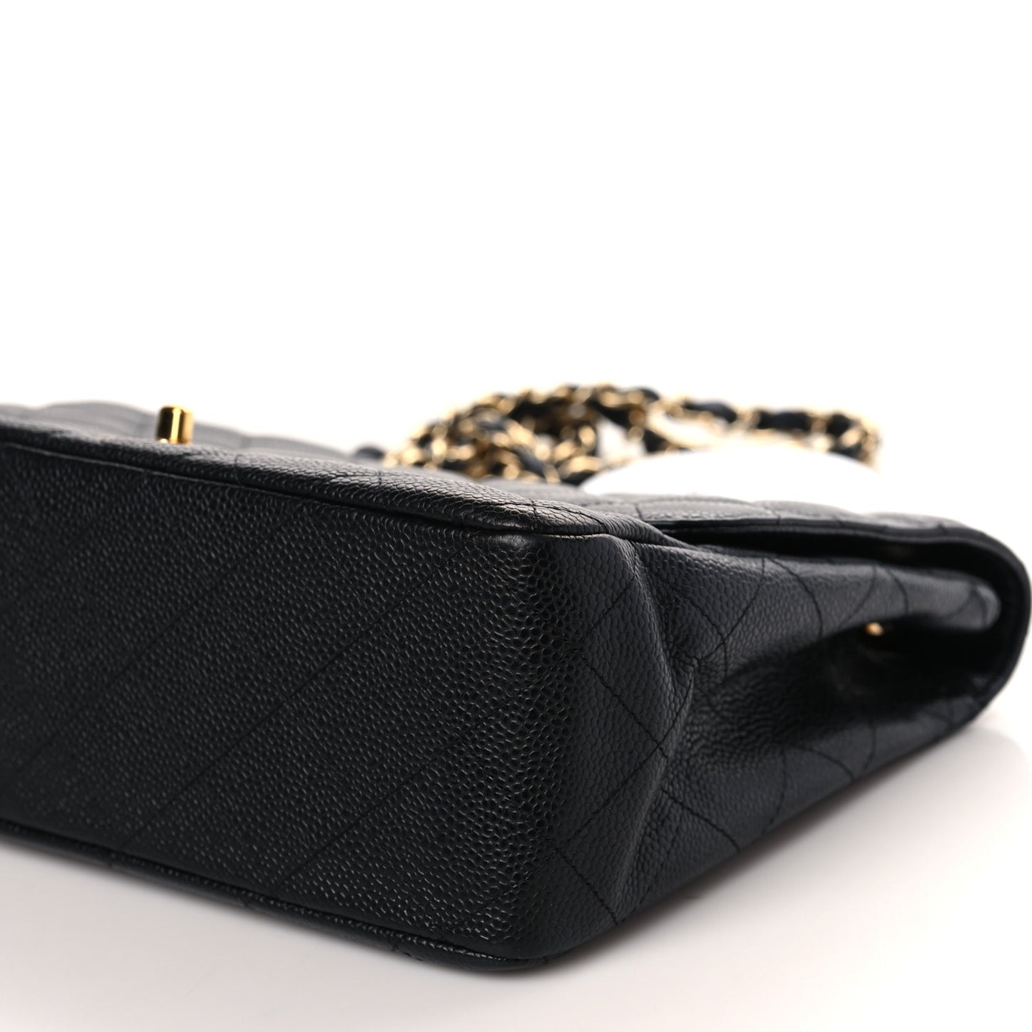 Caviar Quilted Jumbo Single Flap Black