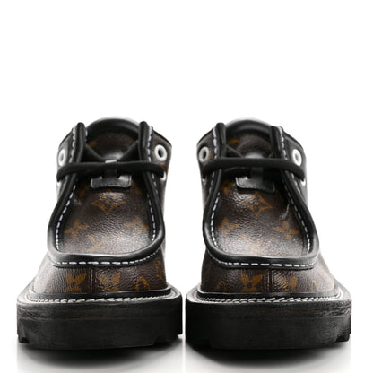Louis Vuitton Monogram Calfskin Beaubourg Platform Derby Shoes 37 Brown 2 of 8
