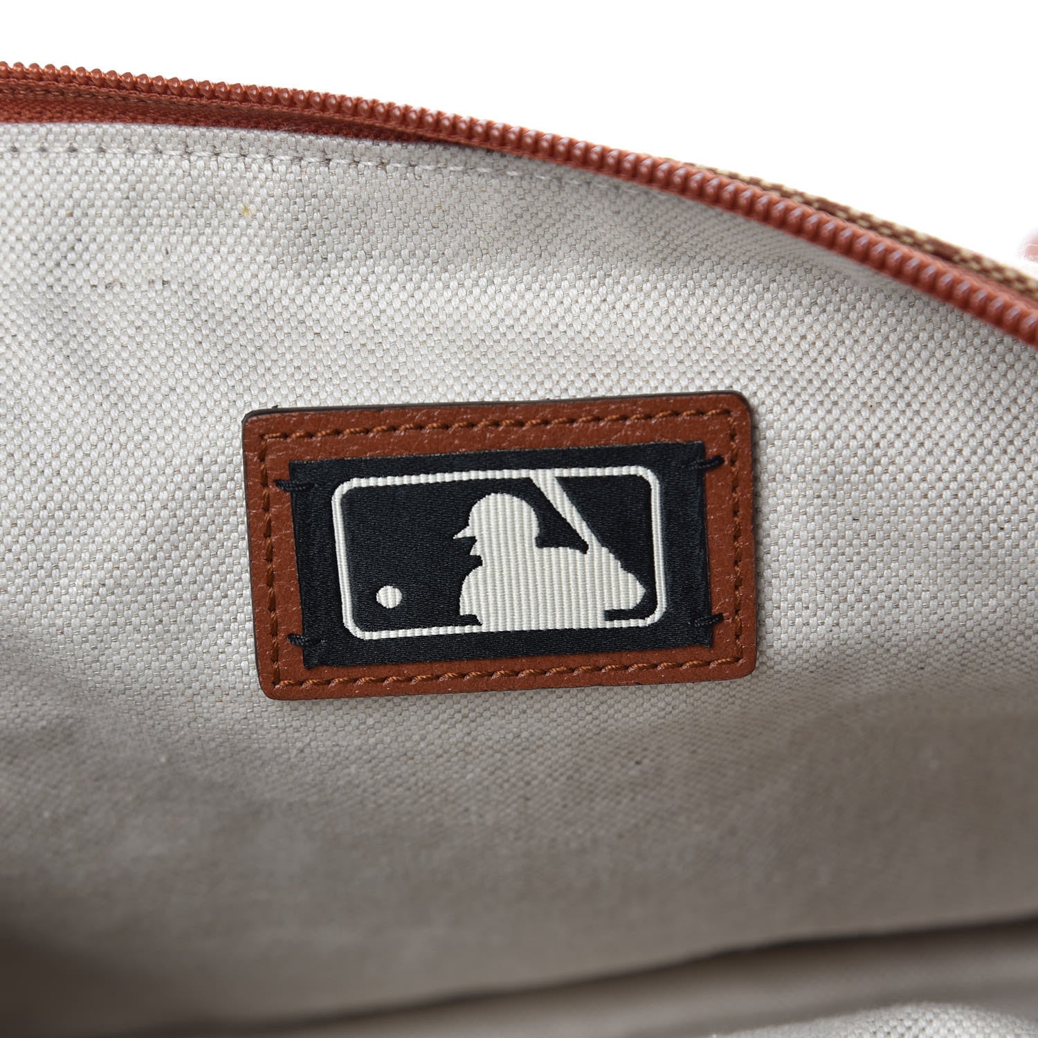 Gucci X MLB GG Monogram LA Dodgers Convertible Belt Bag Beige Ruggine Ivory 9 of 10