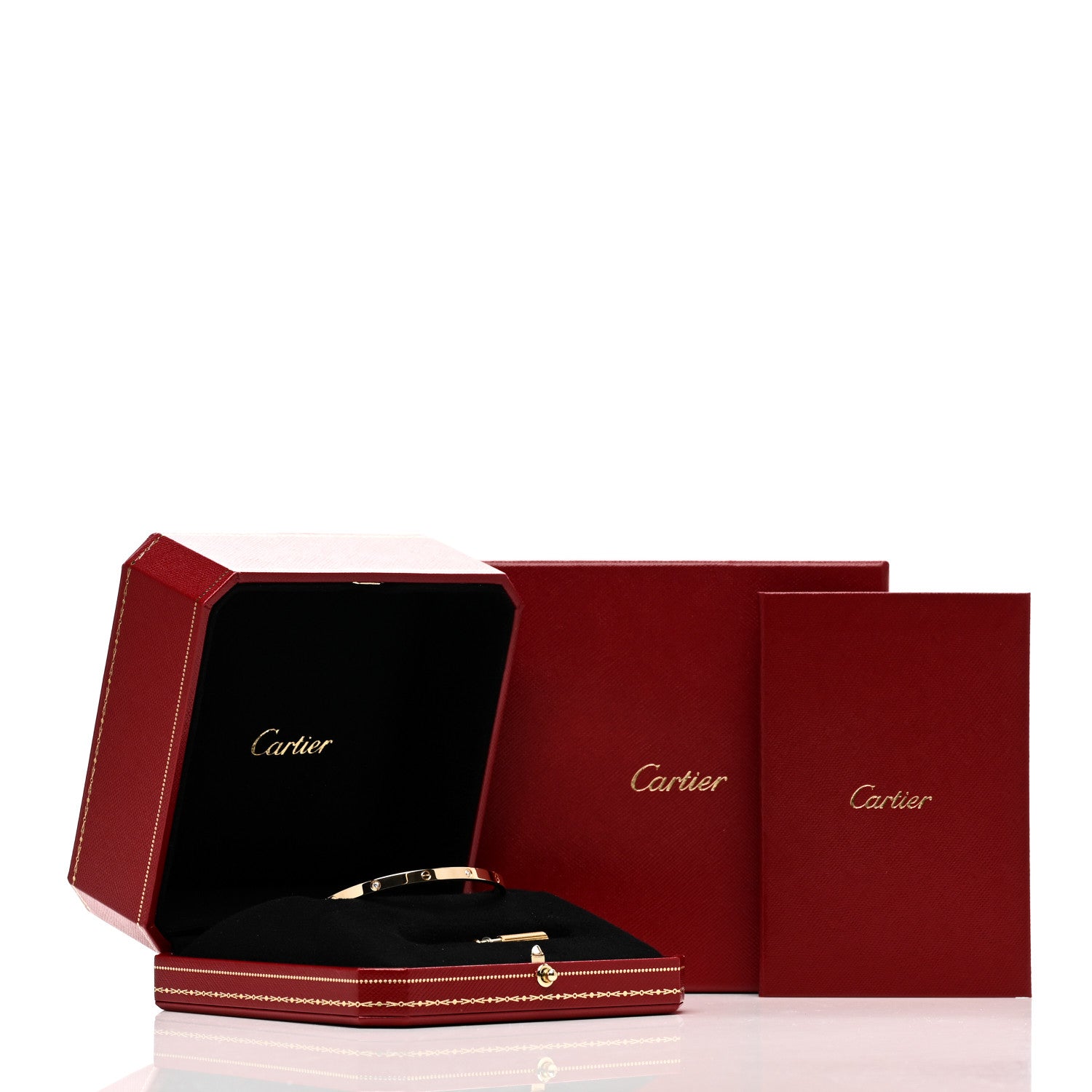 Cartier 18K Yellow Gold 6 Diamond Small LOVE Bracelet 18 7 of 7