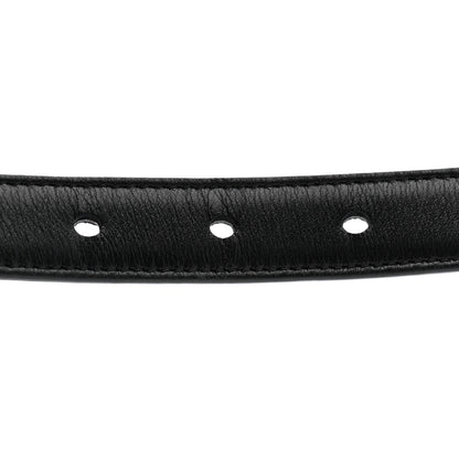 Saint Laurent Smooth Calfskin Monogram Square Buckle Belt 85 34 Black 5 of 7