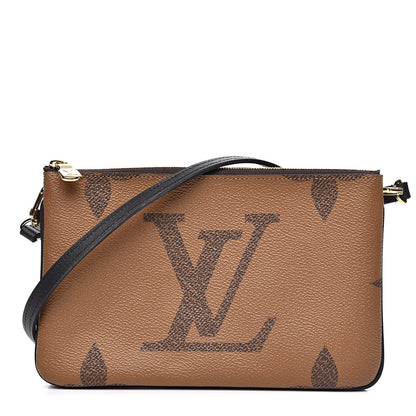 Louis Vuitton Reverse Monogram Giant Double Zip Pochette 1 of 11