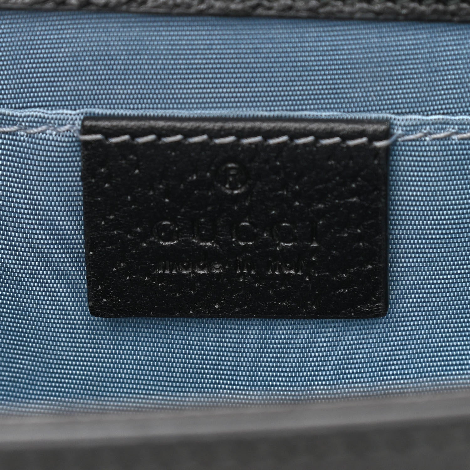Gucci Grained Calfskin Bee Star Small Padlock Shoulder Bag Black 6 of 11