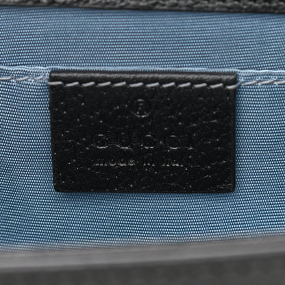Gucci Grained Calfskin Bee Star Small Padlock Shoulder Bag Black 6 of 11