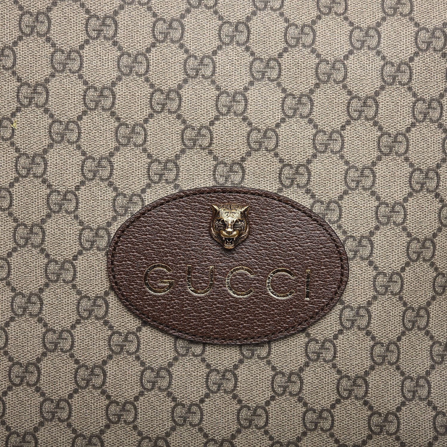 Gucci GG Supreme Monogram Neo Vintage Drawstring Backpack Beige New Acero Crop 9 of 9