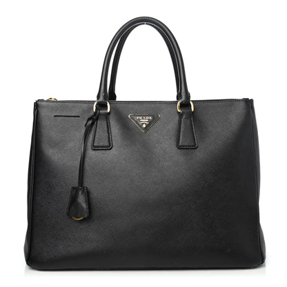 Prada Saffiano Large Galleria Double Zip Tote Black 1 of 4