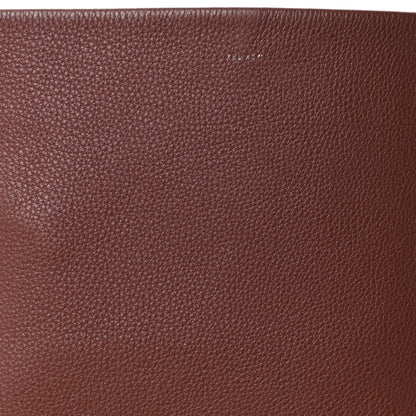 The Row Grained Calfskin Large N/S Park Tote Burnt Wood 8 of 10