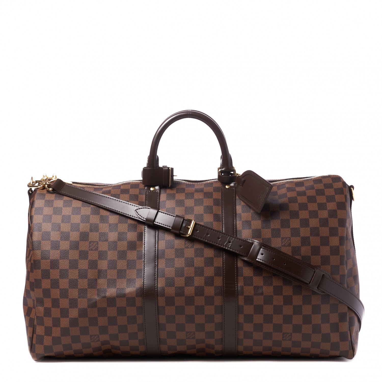 Louis Vuitton Damier Ebene Keepall Bandouliere 55 1 of 9
