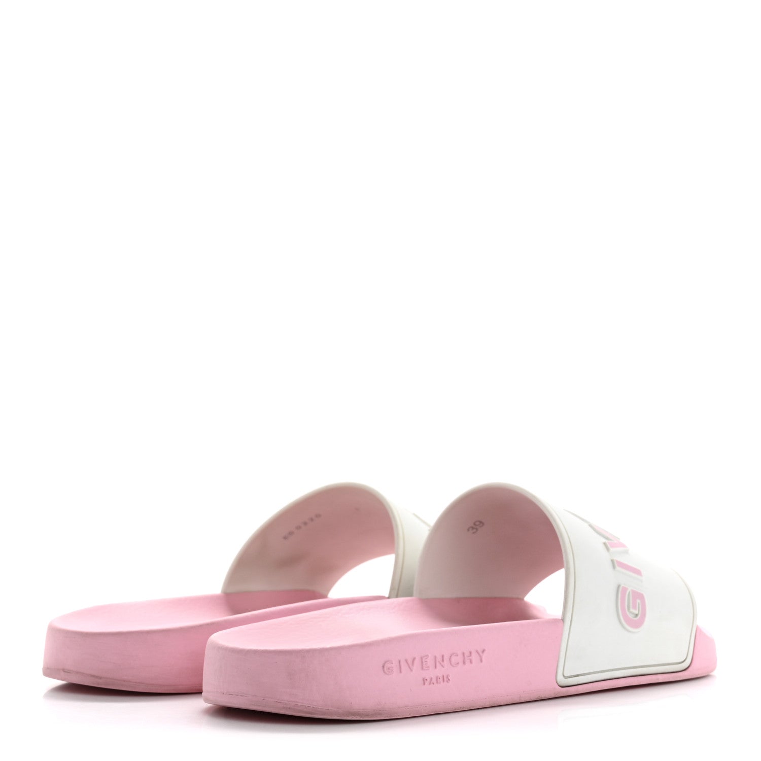 Givenchy Rubber Logo Pool Slide Sandals 39 Candy Pink 5 of 12