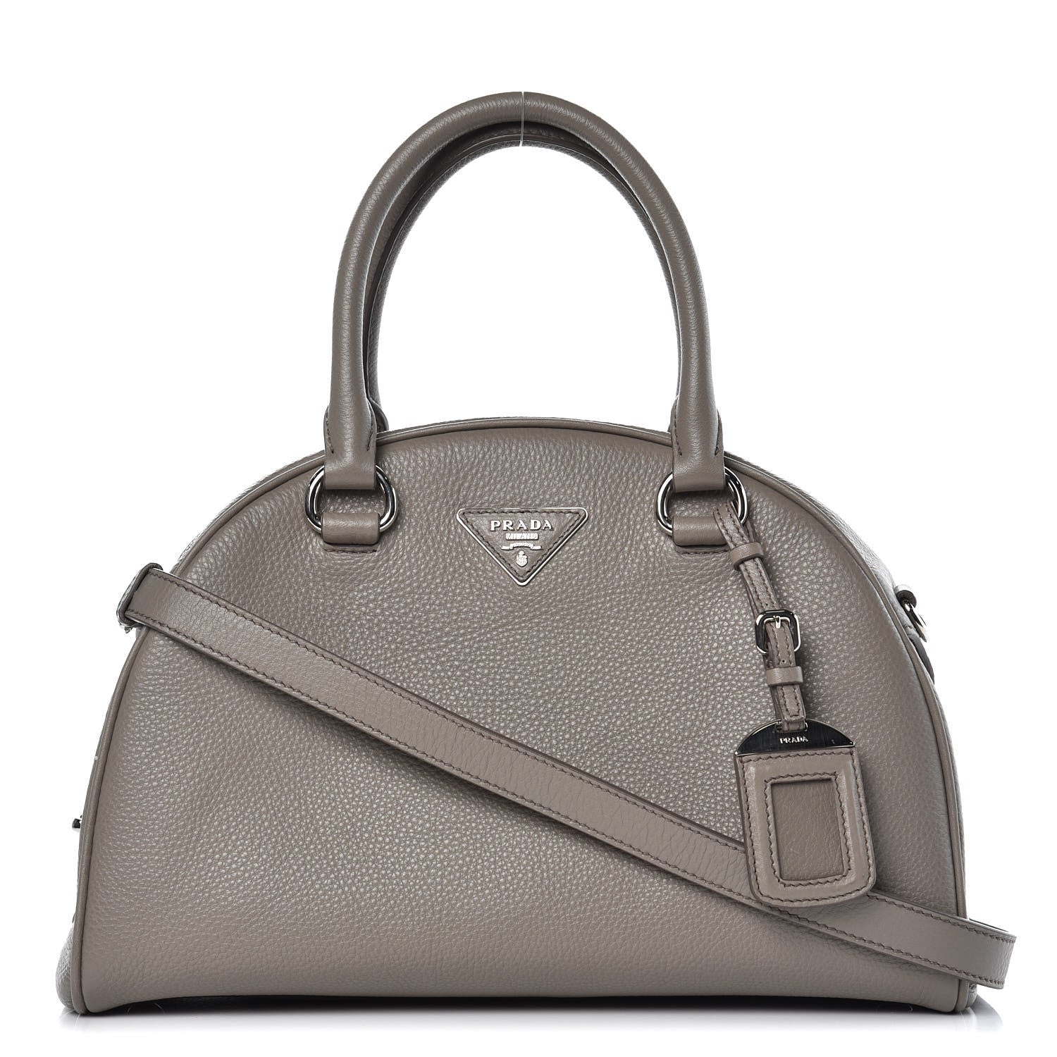 Prada Vitello Daino Bowling Bag Argilla 1 of 12