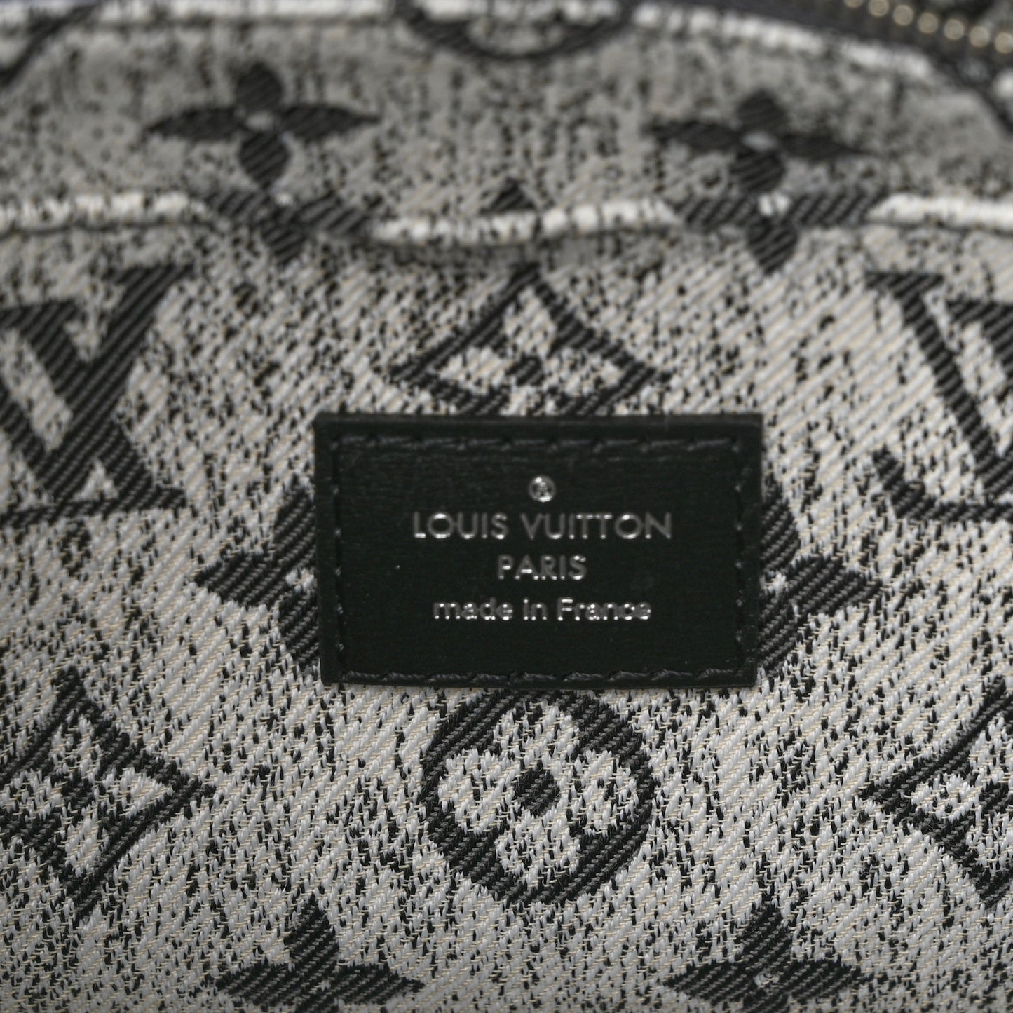 Monogram Jacquard Denim Onthego MM Black