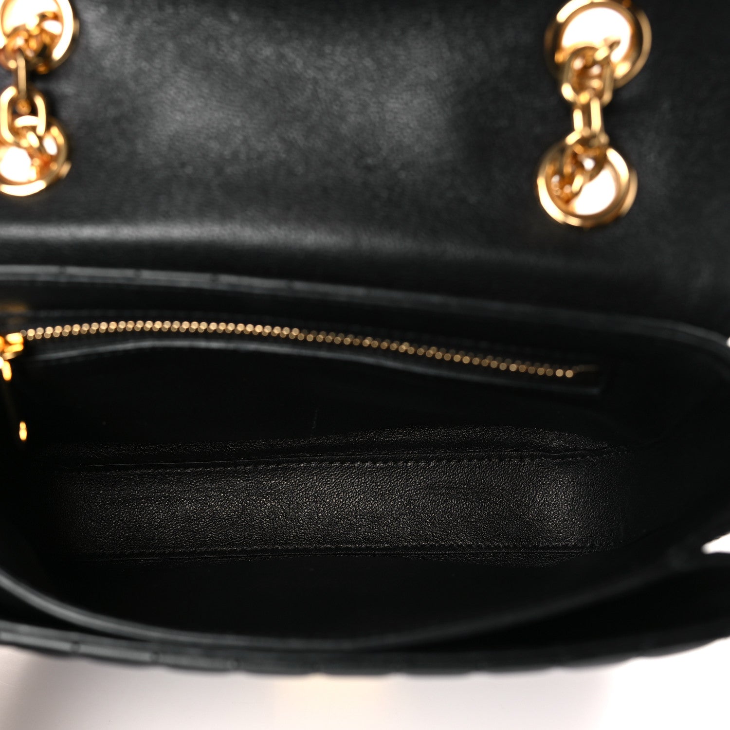 Celine Calfskin Quilted Small C Bag Black 5 of 10