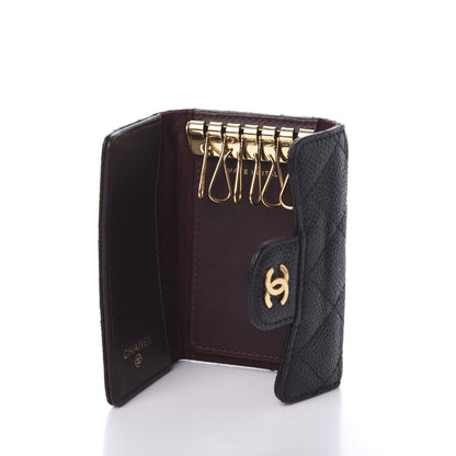 Chanel Caviar Quilted 6 Key Holder Black 10 of 16