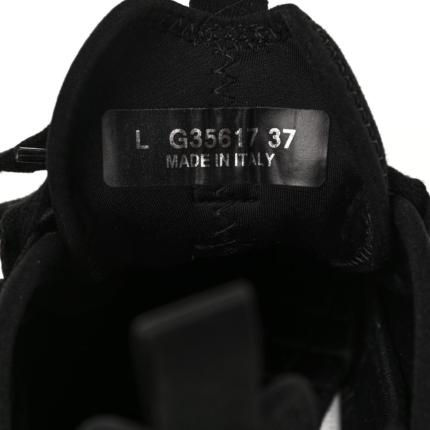 Velvet Calfskin Mixed Fibers CC Sneakers 37 Black