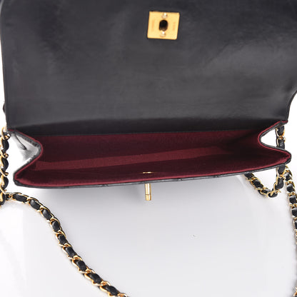 Chanel Lambskin Quilted Small Double Flap Black 6 of 9