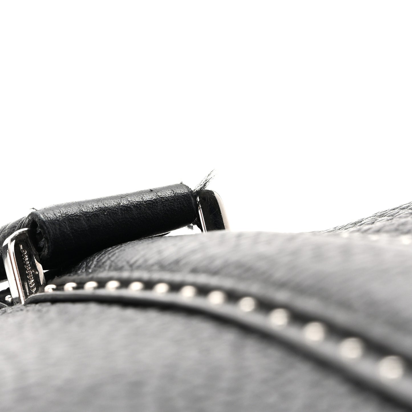 Calfskin Studded Firenze Briefcase Black