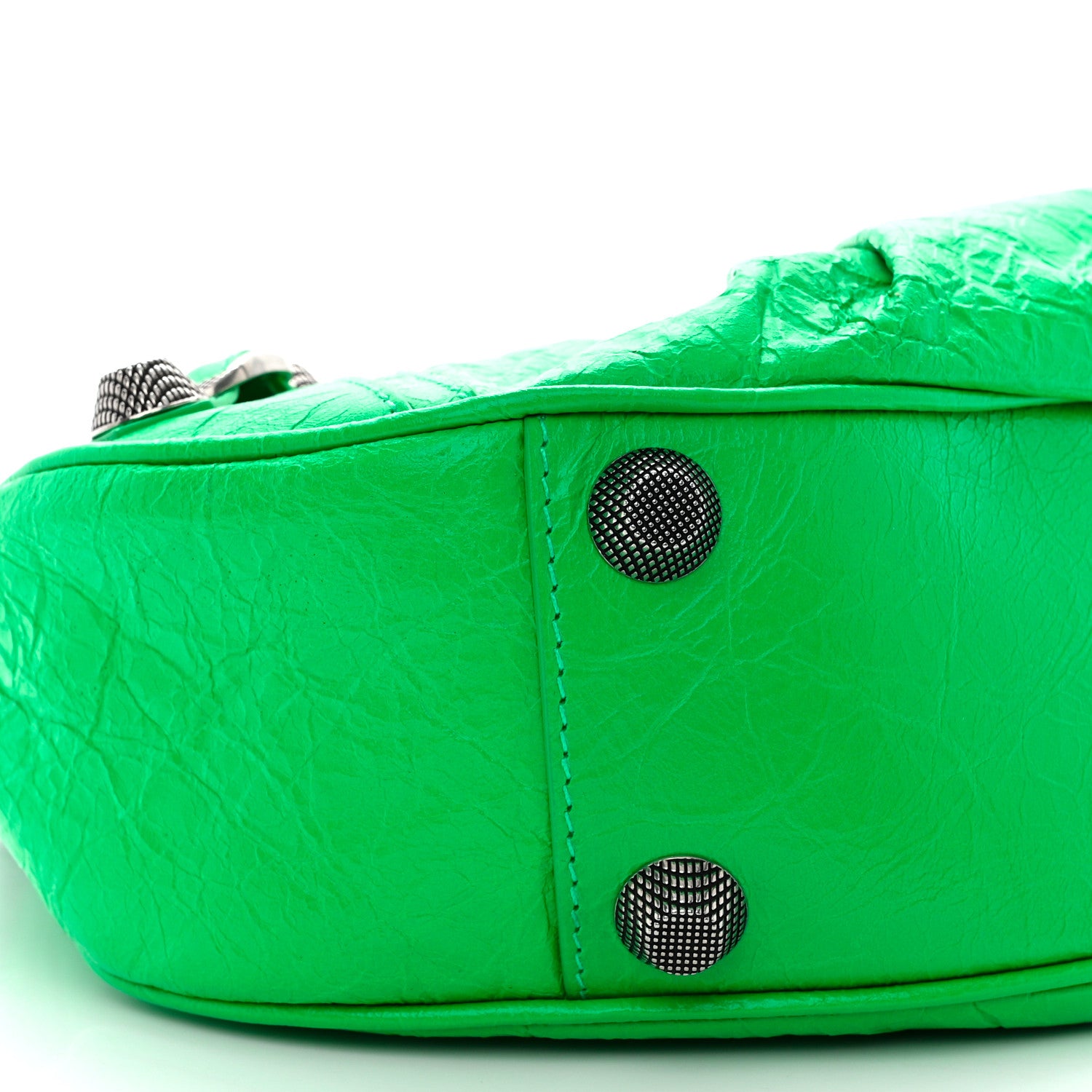 Balenciaga Agneau Arena Small Le Cagole Shoulder Bag Vivid Green 10 of 11