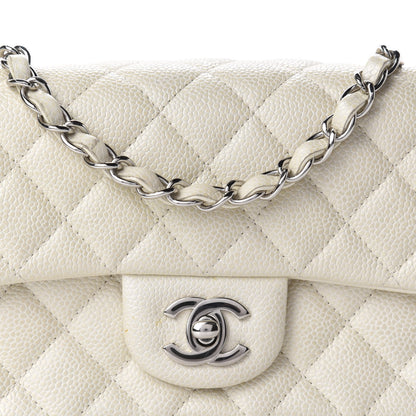 Chanel Caviar Quilted Mini Rectangular Flap White 11 of 12