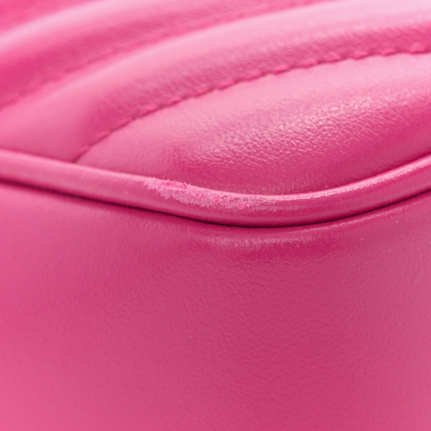 Saint Laurent Calfskin Matelasse Monogram Lou Camera Bag Bright Pink 15 of 17