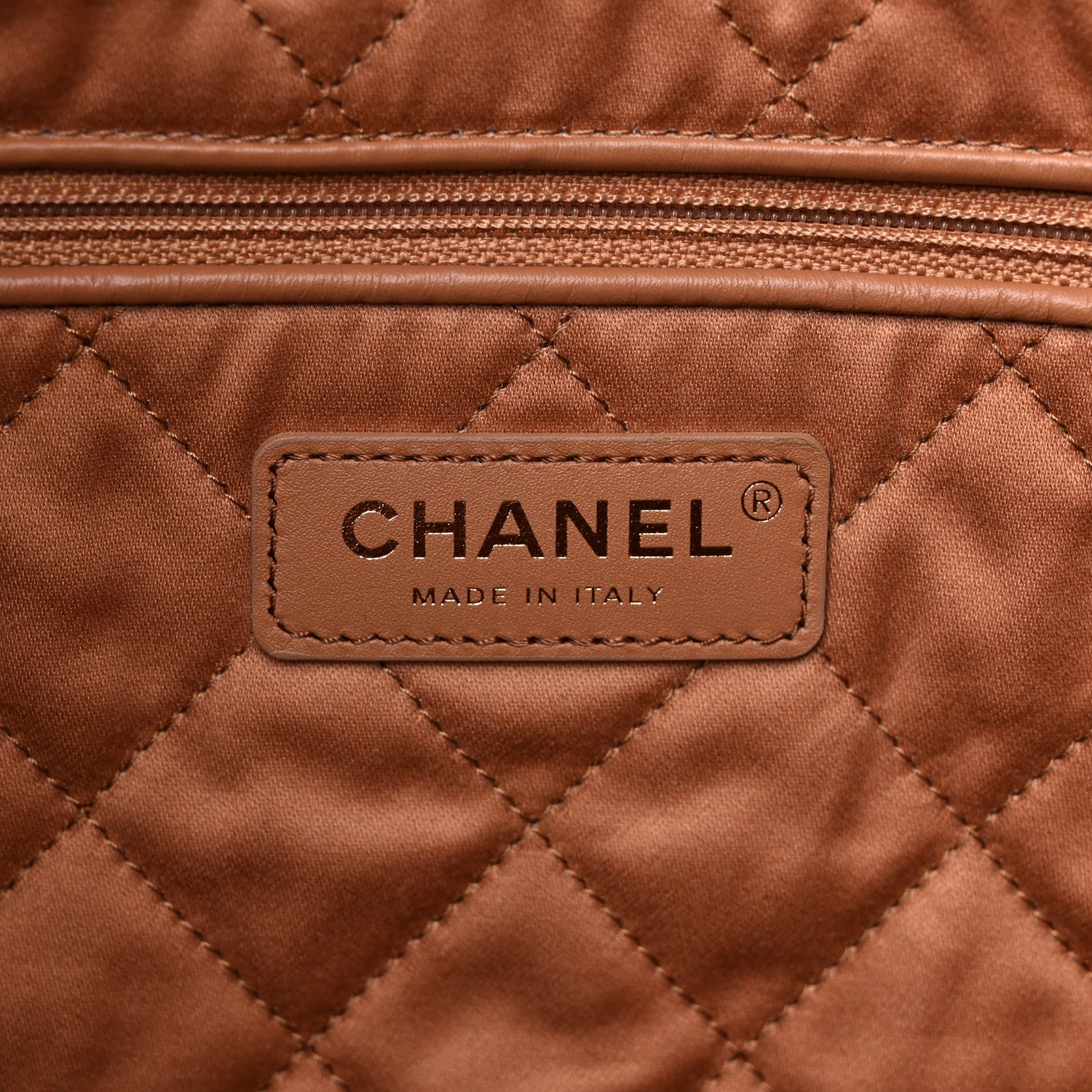 Chanel Shiny Calfskin Quilted Small Chanel 22 Camel 7 of 10