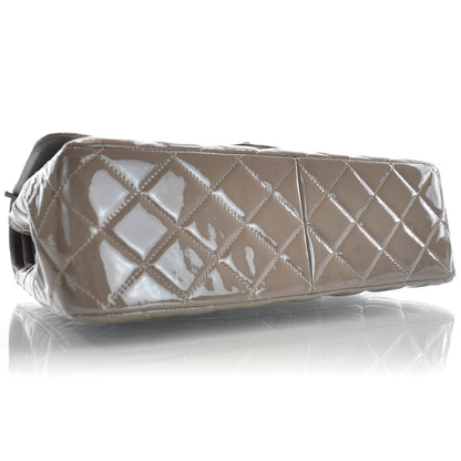 Chanel Patent Jumbo Double Flap Taupe 6 of 11