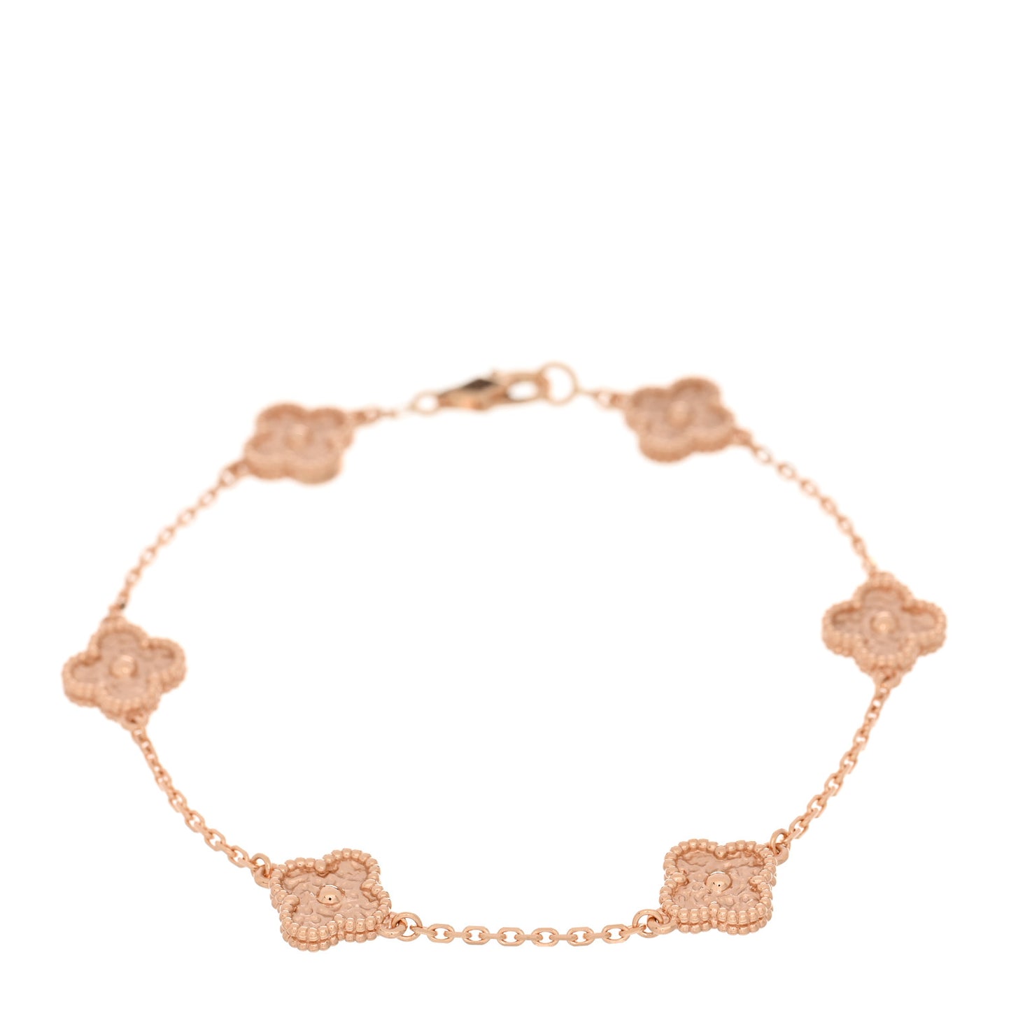 18K Rose Gold 6 Motifs Sweet Alhambra Bracelet